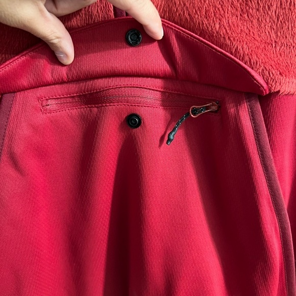Adidas Fleece Pocket Zip Pullover - Red - Size Small - Picture 6 of 6